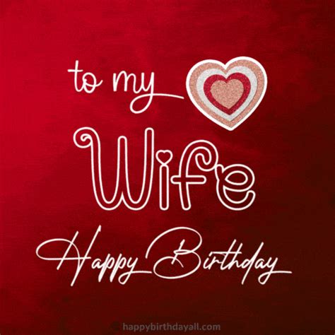 happy birthday wife gif|Happy Birthday Wife Ily GIF